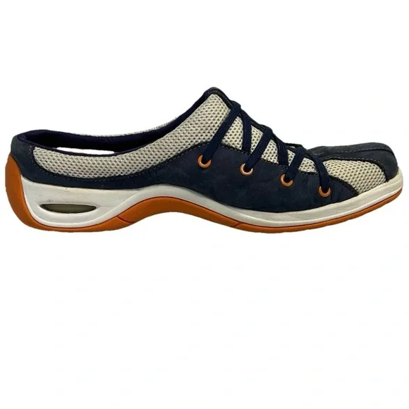 Cole Haan Nike Air Walking Mules Slip On Navy Blue Gray Sneakers Women’s Size 7 - Picture 4 of 15